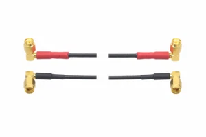 Series Cable Dual Microdot M/M elbow to 90° fr Ultrasonic NDT TOFD GE transducer - Picture 1 of 4