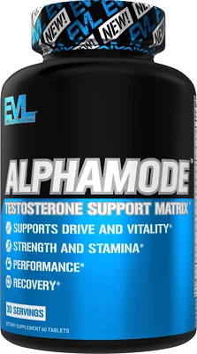 Evlution Nutrition AlphaMode - Potenciador de testosterona natural - 30 porciones Foto 1 de 4