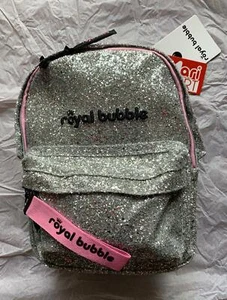 Zaino Fashion Royal, marca Royal Bubble glitter argento zainetto 10 litri - Imagen 1 de 1