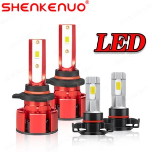 For 2014-2015 GMC Sierra 1500 4X LED Faro + 6000K Kit de luz antiniebla - Picture 1 of 12