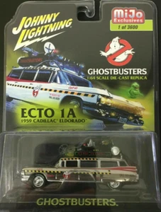 JOHNNY LIGHTNING - Movie TV Diecast Car - GHOSTBUSTERS Ecto 1A - Chrome version - Picture 1 of 2