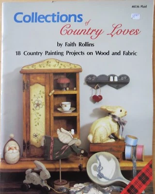 FAITH ROLLINS 1990 COUNTRY LOVES SANTA BUNNY ANGELS SWAN Painting Booklet   - Image 1 of 4