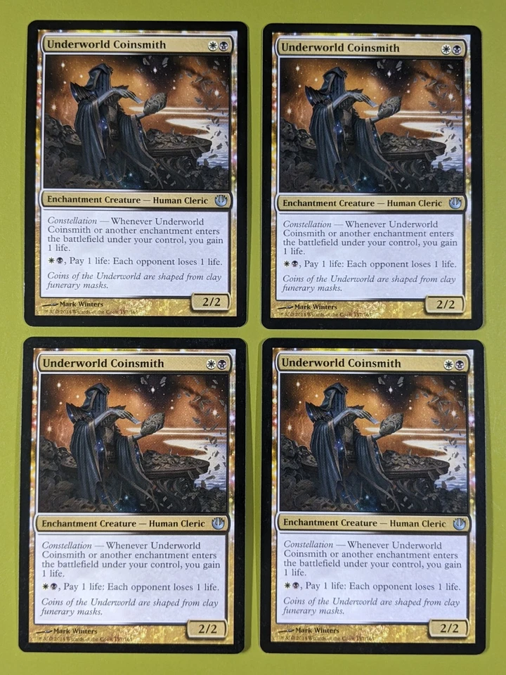 Underworld Coinsmith x4 Journey into Nyx 4x Playset Magic the Gathering MTG  - Image 1 of 1