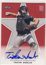 TRISTAN WHEELUS 2020 Leaf Perfect Game PG National Showcase Red AUTO /5