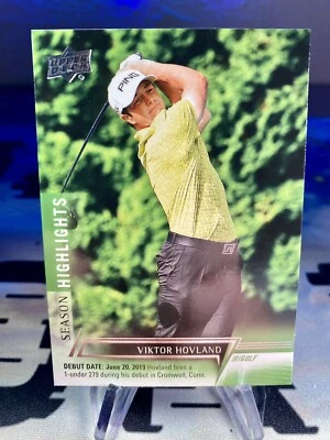 2024 Viktor Hovland Upper Deck Golf Season Highlights Debut #65 - Image 1 of 2