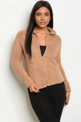 Top Chic - Chaqueta polar beige para mujer Foto 1 de 3