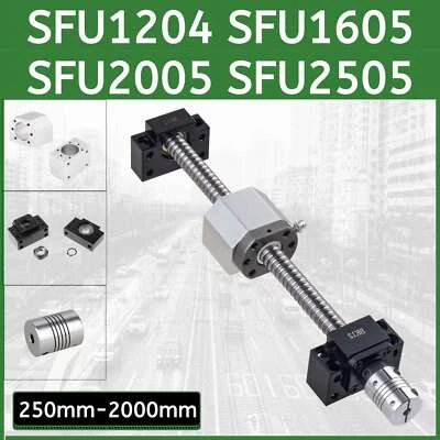 BallScrew SFU1204 SFU1605/1604/1610 SFU2005 SFU2505 & Support &Housing&Coupler - Image 1 of 4
