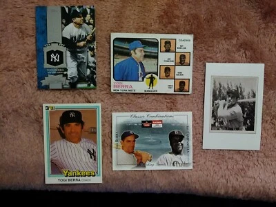 Lote de 5 cartas Yogi Berra. Fleer Platinum #677\1000 2001 muy raro. VER FOTOS.  Foto 1 de 4