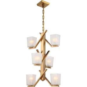 Nuvo Lighting Timone 6 Light Pendant in Vintage Brass - 60-5084 - Picture 1 of 1