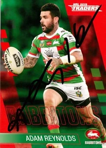 Signed 2019 SOUTH SYDNEY RABBITOHS NRL Card ADAM REYNOLDS - Picture 1 of 2
