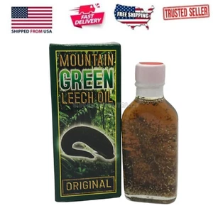2X Leech Oil Mountain Green 100% Organic for Men Longer Bigger Enlargement Size - Picture 1 of 12