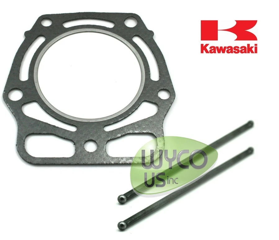 JUNTA DE CABEZA KAWASAKI OEM / 2 VARILLAS DE EMPUJE PARA MULA KAF620 CON MOTORES FD620D Foto 1 de 1