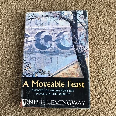 A Moveable Feast Ernest Hemingway 1964 HB DJ W/ Newspaper Clippings Vintage Book Foto 1 de 4
