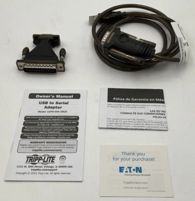 TRIPP LITE DB25 / DB9 / Type A 5 feet USB Cable Lg 3 Connections U209-005-DB25 - Image 1 of 4