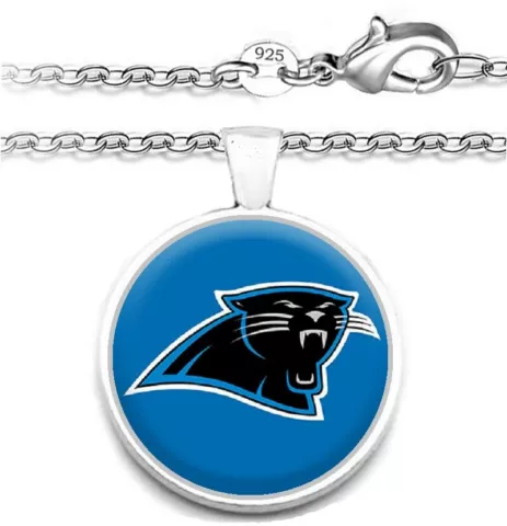 Carolina Panthers Mens Womens 925 Silver Link Chain Necklace With Pendant A1 Cover