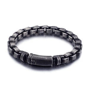Pulsera de cadena de motociclista de 8 pulgadas de colección fina de acero inoxidable para hombre - Imagen 1 de 6
