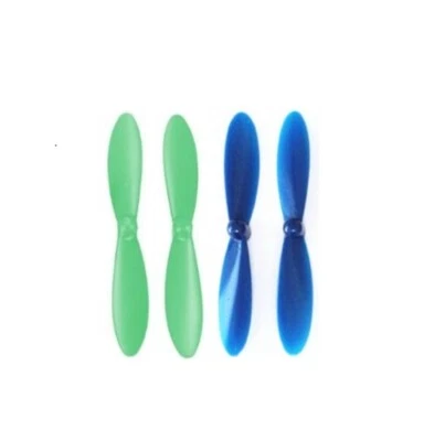 Hubsan X4 H107D Blue and Green Propeller Blades Prop Set Propellers Blade - Image 1 of 2