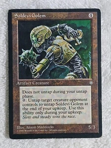 MTG Soldevi Golem - Ice Age (ICE) Magic the Gathering Card Rare MP - Picture 1 of 6