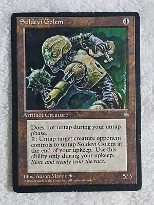 MTG Soldevi Golem - Ice Age (ICE) Magic the Gathering Card Rare MP - Image 1 of 4