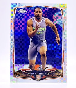 Topps Chrome Xfractors #152 2014 Justin Gilbert radiocontrol Cleveland Browns - Imagen 1 de 2