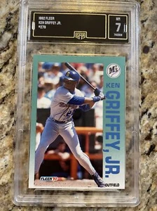 1992 Fleer Ken Griffey Jr #279 Seattle Mariners HOF GMA 7 Reds The Kid - Foto 1 di 3