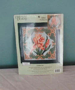 CANDAMAR DESIGNS GOLDEN IRIS FLORAL NEEDLEPOINT KIT #30943 NEW & SEALED - Picture 1 of 2