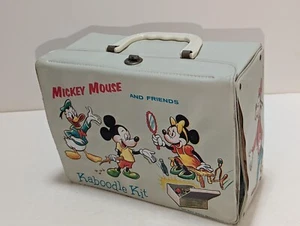 Mickey Mouse and Friends - Kaboodle Kit - vintage vinyl lunchbox - Picture 1 of 3