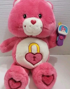 Vintage 2005 Care Bear Secret Bear Plush 13” Heart Lock w/ Light up Wand - Picture 1 of 14