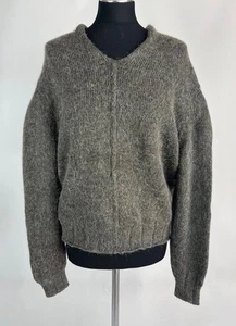 Hannoh Wessel Women’s Hoodie XL Taupe Pullover Long Sleeve V-Neck - Picture 1 of 10