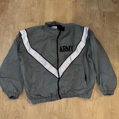 Skilcraft JWOD Men Full Zip Army Jacket Windbreaker Medium regular Nylon Coat 🔥 - Image 1 of 4