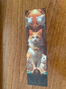 Mystical Cat Themed Bookmark #9 - Pagan / Wiccan / Gothic - Cardboard - NEW - Picture 1 of 1