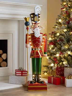 Christmas 120 cm Lit Giant Christmas Nutcracker - Traditional - Image 1 of 3