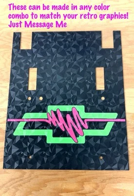 Tamiya Clodbuster Retro Graphics Holographic Bed Liner Custom Body Upgrade - Image 1 of 2