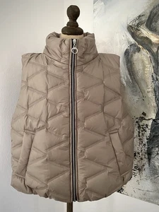 Weste Beige Neu 36 38 40 Reißverschluss Neu Jacke Steppweste - Bild 1 von 6