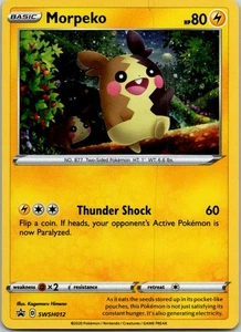 Black Star Promo Morpeko SWSH012 Promo SWSH: Sword & Shield Promo Cards - Picture 1 of 2