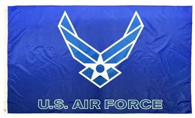 Air Force Wings Logo 3x5 Flag - Printed - Image 1 of 1