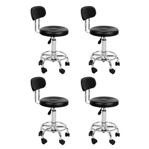 Levede Salon Stool Swivel 4 Bar Stools Chairs Barber Hairdressing Hydraulic Lift - Picture 1 of 10