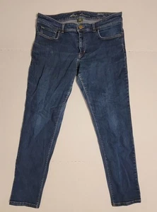 Women’s Eddie Bauer Modern Slim Specially Dyed Jeans Size 4 Dark Blue Wash EUC - Picture 1 of 8