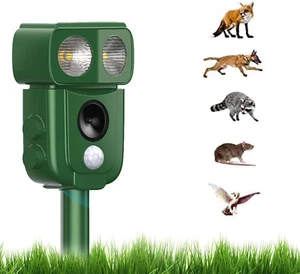 Repellente per Gatti, Dissuasori per Piccioni, 2025 Nuovo Ultrasuoni Solare Repe - Foto 1 di 12