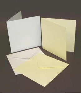 Card Blanks & Envelopes A6 6x6 5x7 A5 4x4 5x5 7x7 8x8 White Ivory XMAS Red Green - Picture 1 of 20