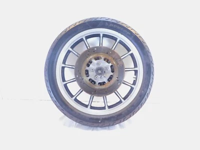 Llanta y rotores de rueda delantera Harley Sportster 883 y 1200 plateados de doble disco 1996-1999 Foto 1 de 4