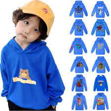 Kinder Jungen Mädchen Cartoon Print Hoodie Sweatshirt Kapuzen Pullover T-Shirts♤