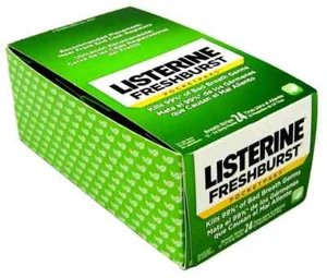 Listerine PocketPaks Breath Strips Fresh Burst - 12 - 24 Strip packs Display Box - Picture 1 of 1