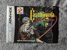 Castlevania Circle of the Moon Nintendo Game Boy Advance Manual Booklet Only