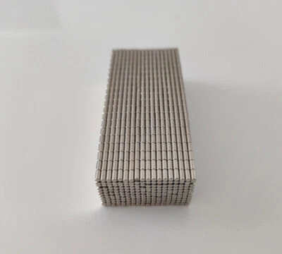 DEINEMAGNETEN 20x Neodym Ø2x4mm N52 NdFeB Stabmagnete Klein Rund Zylinder Minimagnete