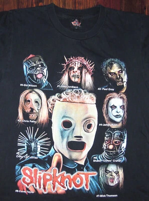 Camiseta De Colección Y2K Slipknot Rock Tour Concierto Metal Heaven Puntada Única Talla L Foto 1 de 4