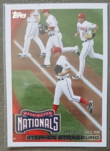2010 Topps Update Series #US-55 Stephen Strasburg Washington Nationals RC Card - Picture 1 of 2