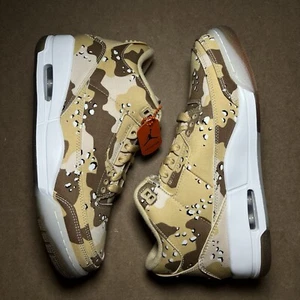 Nike Jordan 3 Retro WNBA Camo Desert Womens 12.5 / Mens 11 HM4301-200 Tan Brown - Picture 1 of 9