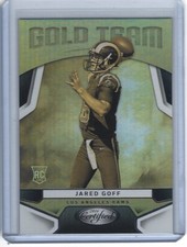 2016 Panini Certified Jard Goff Gold Team Rookie RC #19 