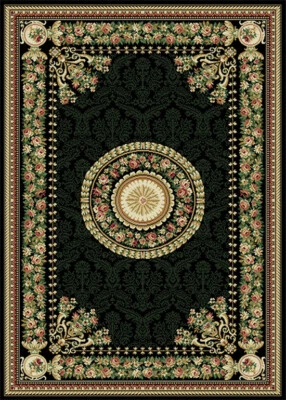 Небольшой ковер 4x6 Home Dynamix Black Medallion с цветочным узором 11023-450 — апрель 3 фута 7 дюймов x 5 футов 2 дюйма - Изображение 1 из 4